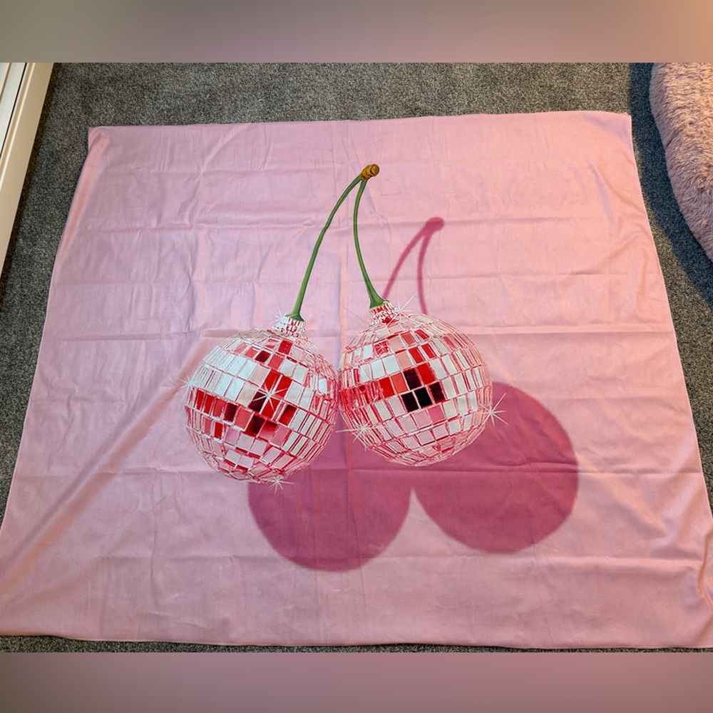 Amazon Pink Cherry Disco Ball Tapestry